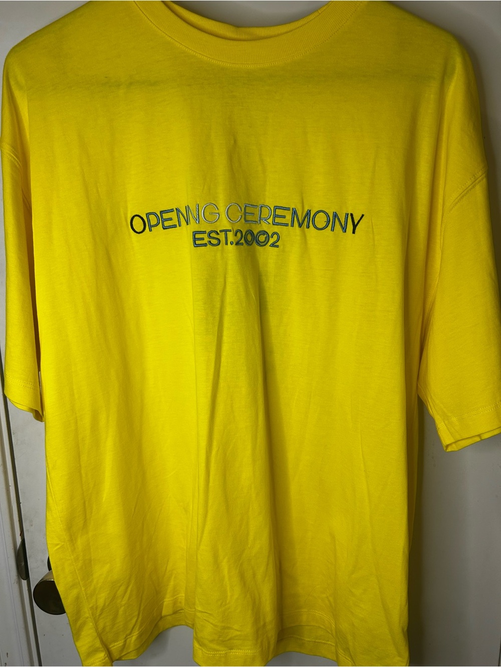 Opening Ceremony Bright Yellow Logo Tee